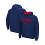 Men's Navy Richmond Spiders Arch and Logo Pullover Hoodie