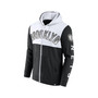 Men's Branded Black, White Brooklyn Nets Skyhook Colorblock Full-Zip Hoodie