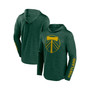 Men's Branded Green Portland Timbers First Period Space-Dye Pullover Hoodie
