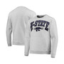 Men's Heathered Gray Kansas State Wildcats Upperclassman Pocket Pullover Sweatshirt