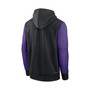 Men's Black, Purple Colorado Rockies Authentic Collection Performance Hoodie