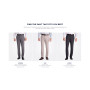 Men's Gabardine Skinny/Extra-Slim Fit Performance Stretch Flat-Front Dress Pants