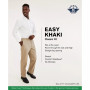 Men's Easy Classic Fit Khaki Stretch Pants