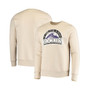 Men's Threads Oatmeal Colorado Rockies Fleece Pullover Sweatshirt