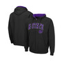 Men's Black Kansas State Wildcats Arch Logo 3.0 Full-Zip Hoodie