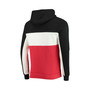 Men's Black, White Toronto Raptors Wordmark Colorblock Fleece Pullover Hoodie