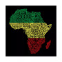 Men's Word Art Countries In Africa Crewneck Sweatshirt