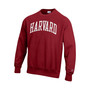 Men's Crimson Harvard Crimson Arch Reverse Weave Pullover Sweatshirt