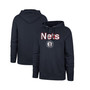 Men's Navy Brooklyn Nets 2021/22 City Edition Pregame Headline Pullover Hoodie