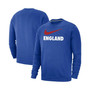 Men's Royal England National Team Lockup Club Pullover Sweatshirt