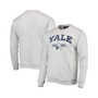 Men's Heathered Gray Yale Bulldogs Upperclassman Pocket Pullover Sweatshirt