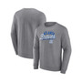 Men's Heather Gray Branded Atlanta Braves Simplicity Pullover Sweatshirt