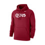 Men's Crimson Oklahoma Sooners Vintage-Inspired Script Club Fleece Pullover Hoodie