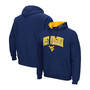 Men's Navy West Virginia Mountaineers Arch Logo 3.0 Pullover Hoodie