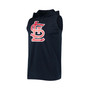 Men's Navy St. Louis Cardinals Sleeveless Pullover Hoodie