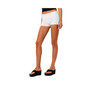 Women's Shorts With Fold Over Belt & Print On Back