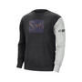 Men's Black, Heather Gray Phoenix Suns Courtside Versus Force & Flight Pullover Sweatshirt