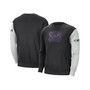 Men's Black, Heather Gray Phoenix Suns Courtside Versus Force & Flight Pullover Sweatshirt