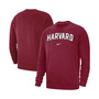 Men's Crimson Harvard Crimson Arch Club Fleece Pullover Sweatshirt
