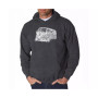 Men's Word Art Hooded Sweatshirt - The 70's