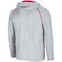 Men's Heather Gray Nebraska Huskers Timeline Raglan Quarter-Zip Hoodie