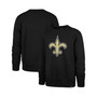 Men's Black New Orleans Saints Imprint Headline Logo Pullover Sweatshirt