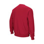 Men's Crimson Oklahoma Sooners Arch & Logo Crew Neck Sweatshirt