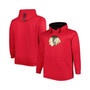 Men's Red Chicago Blackhawks Big and Tall Fleece Pullover Hoodie