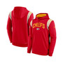 Men's Red Kansas City Chiefs Sideline Athletic Stack Performance Pullover Hoodie