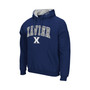 Men's Navy Xavier Musketeers Arch and Logo Pullover Hoodie