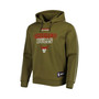 Men's NBA x Olive Chicago Bulls Team Bounce Tri-Blend Pullover Hoodie