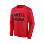 Men's Branded Heathered Red Los Angeles Angels Classic Move Pullover Sweatshirt