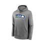 Men's Heathered Gray Seattle Seahawks Rewind Club Fleece Pullover Hoodie