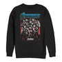 Marvel Men's Avengers Endgame Grayscale Group Poster, Crewneck Fleece
