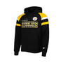 Men's Black Pittsburgh Steelers Draft Fleece Raglan Pullover Hoodie