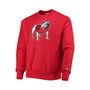 Men's Red Georgia Bulldogs Vault Logo Reverse Weave Pullover Sweatshirt