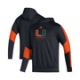Men's Black Miami Hurricanes 2021 Sideline AEROREADY Hoodie