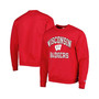 Men's Red Wisconsin Badgers High Motor Pullover Sweatshirt