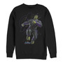 Marvel Men's Avengers Endgame Hulk Galaxy Jump, Crewneck Fleece