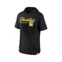 Men's Branded Black Pittsburgh Pirates Offensive Strategy Short Sleeve Pullover Hoodie