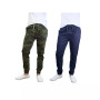 Men's Basic Stretch Twill Joggers, Pack of 2