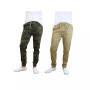 Men's Basic Stretch Twill Joggers, Pack of 2