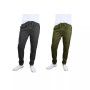Men's Basic Stretch Twill Joggers, Pack of 2