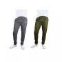Men's Basic Stretch Twill Joggers, Pack of 2