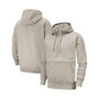 Men's Cream Georgetown Hoyas Club Half-Zip Hoodie