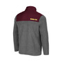 Men's Heathered Charcoal, Maroon Arizona State Sun Devils Huff Snap Pullover