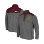 Men's Heathered Charcoal, Maroon Arizona State Sun Devils Huff Snap Pullover
