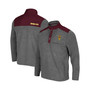Men's Heathered Charcoal, Maroon Arizona State Sun Devils Huff Snap Pullover
