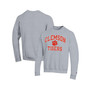 Men's Heather Gray Clemson Tigers High Motor Pullover Sweatshirt