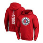 Men's Paul George Red LA Clippers Team Playmaker Name and Number Pullover Hoodie